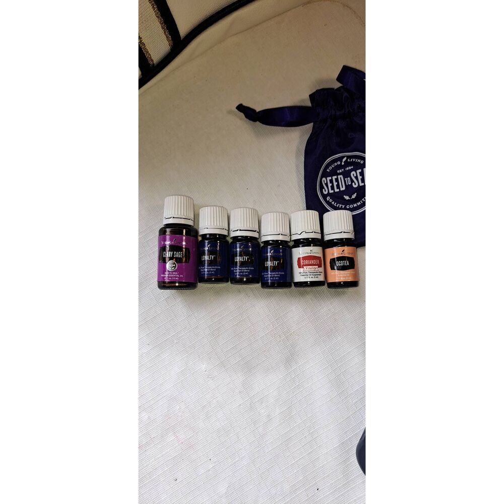 Young Living Seed to Seal Essential Oils Lot of 6 New Clary Sage Loyalty Coriand - Picture 2 of 2